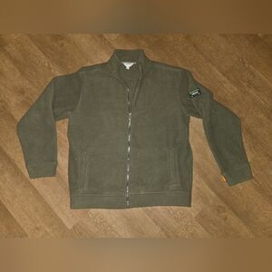 Orvis Men's Forest Green Zip-Up Fleece Jacket
